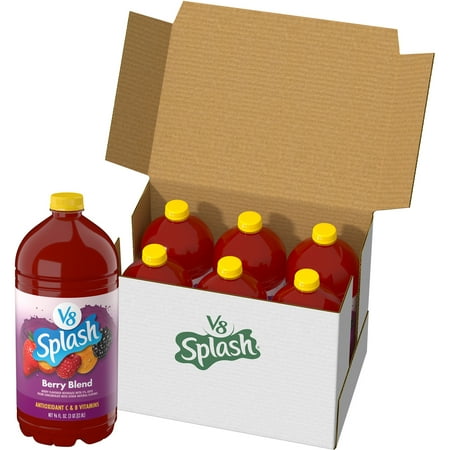 (6 pack) V8 Splash Berry Blend Flavored Beverage 96 fl oz Bottle (6 pack) V8 Splash Berry Blend Flavored Beverage 96 fl oz Bottle
