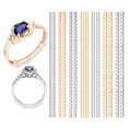 thumbnail image 3 of Hi,Fancy Ring Size Adjuster Loose Rings Guard Spacer Sizer Fitter 14Pcs Gold Silver, 3 of 9