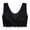 Black, variant on Naierhg Lady Bra Push Up Front Closure Lace Wide Shoulder Strap Support Breast Seamless Sweat Absorption Plus Size Women Sports Bra Inner Wear Clothes