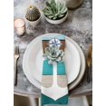 thumbnail image 2 of Coastal Anchor Cloth Napkins Set of 6 Reusable Dinner Napkins, Turquoise Brown Ombre Rustic Wooden Grain Cocktail Napkin Washable Table Napkins for Wedding/Holiday Party/Baby Shower 20"x20", 2 of 7