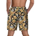 thumbnail image 4 of Uemuo Sunflowers Bee Pattern Mens Swim Trunks Quick Dry Board Shorts with Mesh Lining, Stretch Beach Shorts Quick Dry No-Chafing Board Shorts-Small, 4 of 9