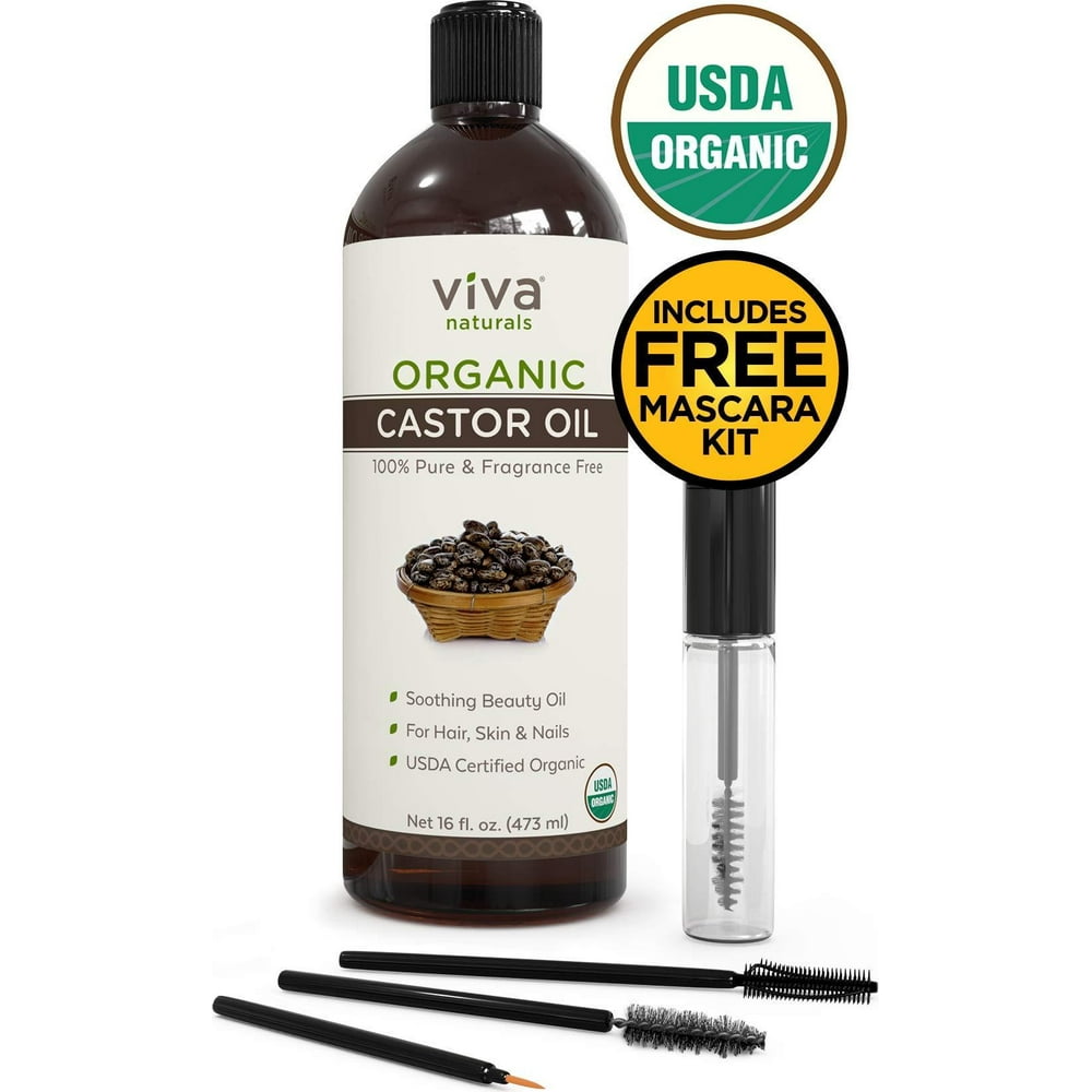 Viva Naturals Certified Organic Castor Oil 16 Oz 100 Pure And viva-naturals-certified-organic-castor-oil-16-oz-100-pure-and