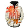 thumbnail image 3 of Sudadera con capucha y cremallera con estampado 3D de dibujos animados de tigre para hombre, ropa de calle, sudaderas de hip hop, sudaderas casuales de moda para niños, sudaderas de gran tamaño, 3 of 5