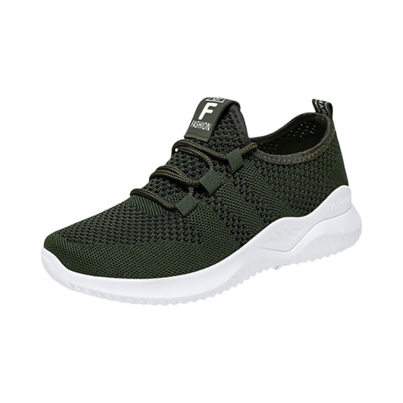 longantii Non-Slip Walking Shoes for Women : Lightweight Comfort Casual Workout Shoes,Yoga Tennis Or Running Sneakers Dark Green