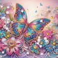 thumbnail image 1 of 5D DIY Con Forma Especial Parcial Mariposa Revoloteando 30x30cm, 1 of 9