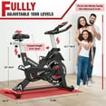 thumbnail image 6 of Pooboo Magnetic Exercise Bike Indoor Cycling Bike for Home Cardio Workout Stationary Bike Heavy-Duty Flywheel Quiet Belt Drive, 6 of 10