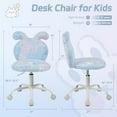 thumbnail image 6 of Guyou Kids Desk Chairs for 8-12, Ergonomic Swivel Study Chair, Kids Computer Chairs with Adjustable Height and 360-degree Swivel for Bedroom, Living Room, Study, Kids Room, Blue, 6 of 7