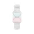 thumbnail image 2 of Double Headed Travel Bottle with Dual Compartments, Leak-Proof Plastic Cosmetic Dispenser, Portable 15cm Refillable Shower Gel and Shampoo Container, Multicolor, 2 of 6