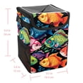 thumbnail image 5 of Fish Foldable Car Trash Bin Mini Trash Can with Lid, Leak-proof, Hanging Storage Bag - Car Garbage Can, 5 of 6
