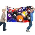 thumbnail image 2 of Billar Bandera impresa con temática, regalo perfecto para fanáticos, amigos y familiares, y adecuada para actividades al aire libre e interiores, decoraciones de fiesta. 120*180CM, 2 of 6