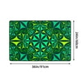 thumbnail image 5 of Green Shades Kaleidoscope Rugs Doormat, Non-Slip Absorbent Door Mat Front Back Doormat Entryway Rugs 36"x24", 5 of 8