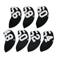 thumbnail image 1 of 7Pcs Golf Club Headcover Iron Wedges Protection Guard Universal Wrap Black, 1 of 7