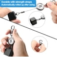thumbnail image 3 of Portable Cue Chalk Holder, Lightweight Billiards Pool Cue Chalk Holder, Billiards Chalk Holder with Key Ring, Pool Cue Case, Retractable Cord Extending up to 50cm Key Loop for Billiards Lovers, 3 of 8