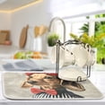 thumbnail image 5 of Yayeee Dish Drying Mat for Kitchen Counter 16"x18" Microfiber Absorbent Pad, Gray Dog Artist, 5 of 7