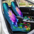 thumbnail image 5 of Magical Lotus Garden Set of 2Pcs Car Seat Covers Easy Clean Automobile Seat Protector Car Interior Accessories, 5 of 6