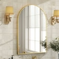 thumbnail image 2 of BEAUTYPEAK 20"x 30" Bathroom Mirror Wall Vanity Arched Mirror, Gold, Crown Shape, 2 of 8