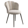 thumbnail image 3 of Silla de comedor,Sillón de tocador moderno minimalista con respaldo,Sillas de maquillaje cómodas de estilo nórdico,muebles para el hogar,Sillón de respaldo alto con patas de metal Gris claro, 3 of 8
