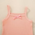 thumbnail image 4 of KPOPLK Toddler Girl Clothes Summer Outfits Clothing for 1t 2t 3t 4t 5t Sleeveless Ruffle Hem Tank Top + Shorts 2Pcs Cute Baby Girls Clothing Set(0-3 Months,Pink), 4 of 8