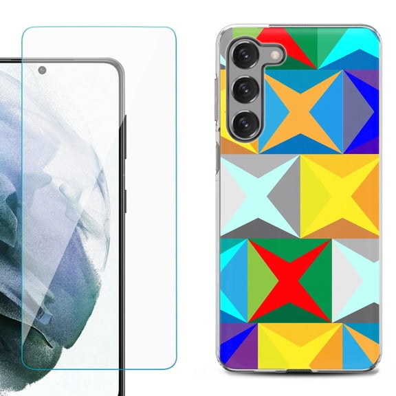 Shockproof Fashion Phone Case for Samsung Galaxy S23 5G, by OneToughShield ® - Abstract Color