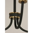 thumbnail image 5 of Maxim 11375BKAB 26 in. Charlton 5 Light Black & Antique Brass Chandelier Ceiling Light, 5 of 5