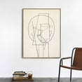 thumbnail image 5 of INVIN ART Framed Canvas Giclee Print Art Head by Picasso Wall Art(Wood Color Slim Frame,24"x32"), 5 of 8