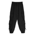 thumbnail image 5 of Women's Casual Pants Street Style Joggers with Multiple Pockets and Drawstring Elastic Waist for Comfortable Daily Wear, 5 of 8