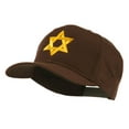 thumbnail image 2 of Jewish Star of David Embroidered Cap - Brown OSFM, 2 of 5