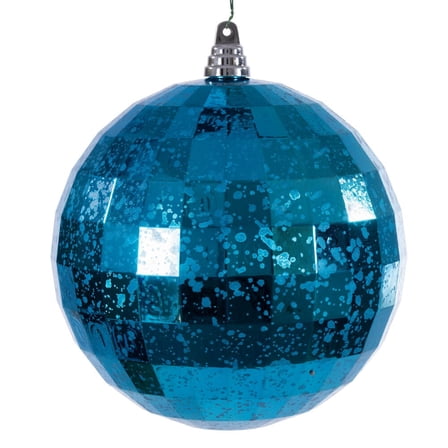 8" Turquoise Mirror Mercury Ornament