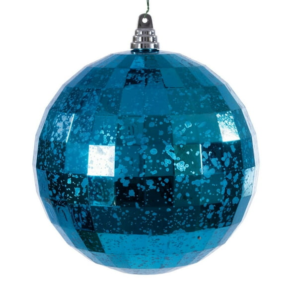 8" Turquoise Mirror Mercury Ornament