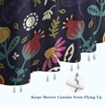 thumbnail image 6 of Pioneer Flower Floral Print Pattern Shower Curtain 36"x72" ,Bathroom Decorative Shower Curtains Set with 12 Hooks,Modern Waterproof Washable Shower Curtain, 6 of 6