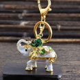 thumbnail image 1 of Creative 3D Enamel Elephant Keychain Crafts Key Holder Fashion Crystal Animal Bag Metal Pendant Keyring Unique Jewelry Gift, 1 of 4