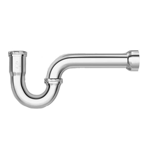 Jones Stephens P-Trap,CP Brass,17 Gauge,1-1/4" P38003B