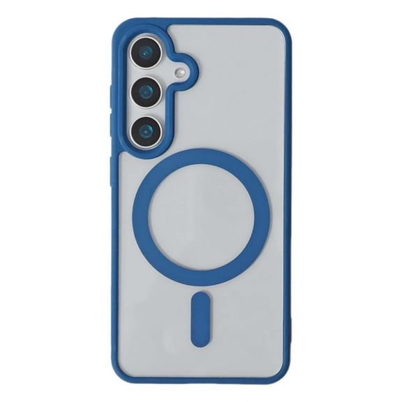 Compatible WIth Samsung Galaxy S26 Clear Phone Case,Support Mag-Safe,Shockproof Ultra Slim Thin Fit Anti-fall Transparent Scratch-Resistant Rugged Phone Case Cover,Darkblue