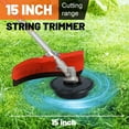 thumbnail image 6 of Floseru Weed Eater Gas Powe 52cc - 2 Cycle, 5 in 1 Grass Trimmer, Gas Hedge Trimmer, String Trimmer, Brush Cutter, Pole Saw with Extension Pole, Multi Functionallandscaping Tools & Equipmen, 6 of 14