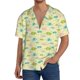 thumbnail image 1 of Balery Armadillo Floral Camisa Casual de Manga Corta con Botones para Hombre, Texturizada, Estilo Cubano, para Playa, Verano-XX-Large, 1 of 5