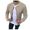 thumbnail image 4 of Vedolay Winter Coats for Men Long Sleeve Loose Cardigan Cover up Cardigan Khaki,L, 4 of 5