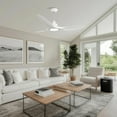 thumbnail image 5 of Parrot Uncle Modern 52" Propeller White LED Smart Ceiling Fan, Alexa, and App Control, 3-CCT Ceiling Fan, 5 of 15