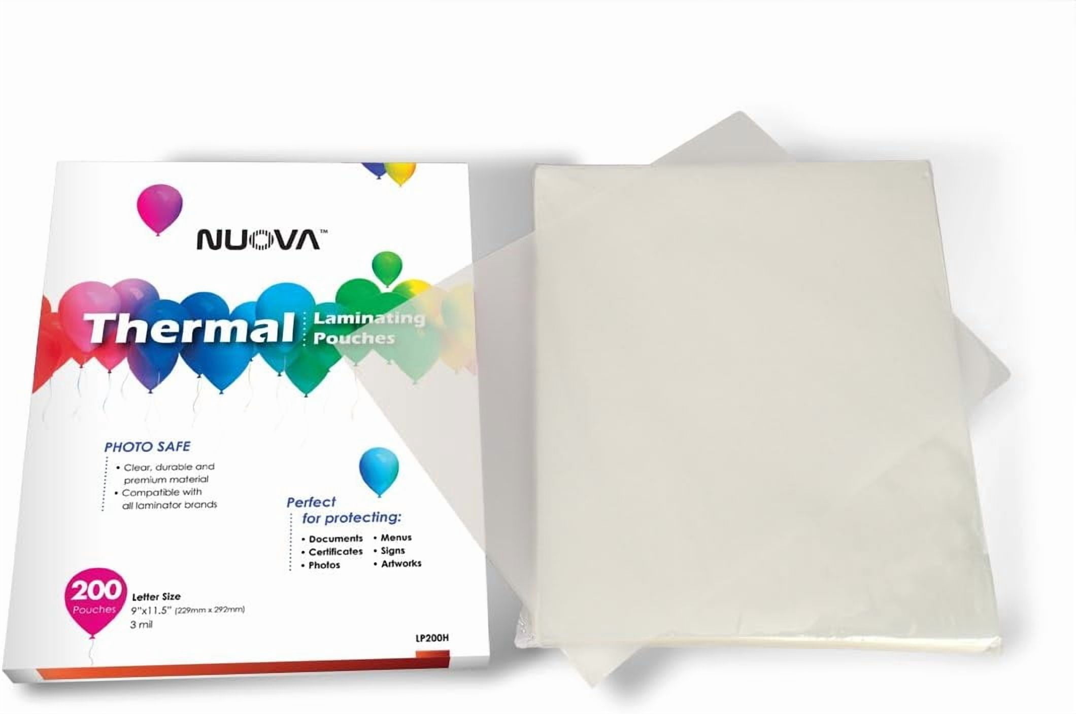 Premium Thermal Laminating Pouches, 9" x 11.5"/Letter Size/3 mil, 200 Pack (LP200H)