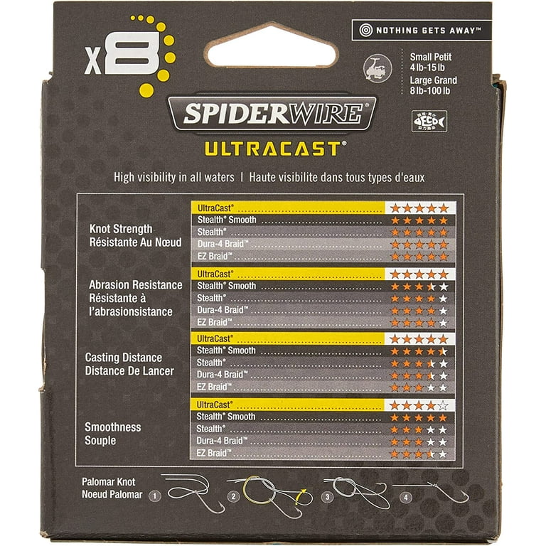 Spiderwire Braided Fishing Line - 1/4 lb. Spools