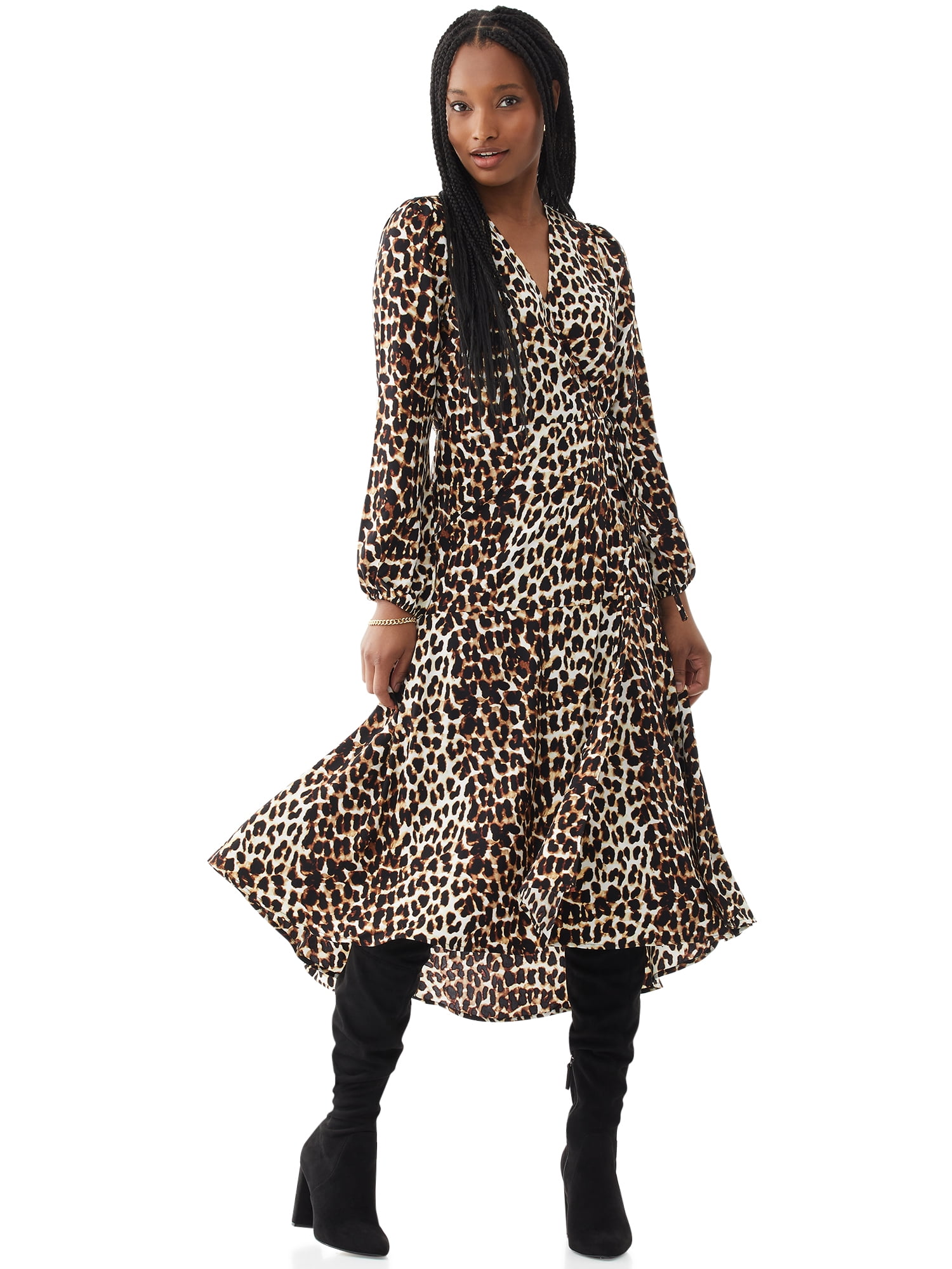 leopard dress walmart