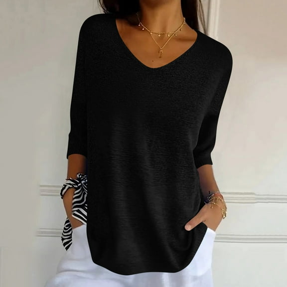 WIZUTIZ Corset Tops for Women Sales Trendy Fluffy Athletic Tee Solid Linen V-Neck T-shirt Elegant Short Sleeve Cotton Blend Tshirts Pure Colour Tunics Shirts Breathable Ladies Blouse Blac