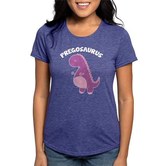 CafePress - Pregosaurus T Shirt - Womens Tri-blend T-Shirt