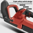 thumbnail image 2 of Cortasetos eléctrico inalámbrico de 21 V con doble cuchilla para jardín, poda de arbustos y otros usos domésticos (110 V)., 2 of 11