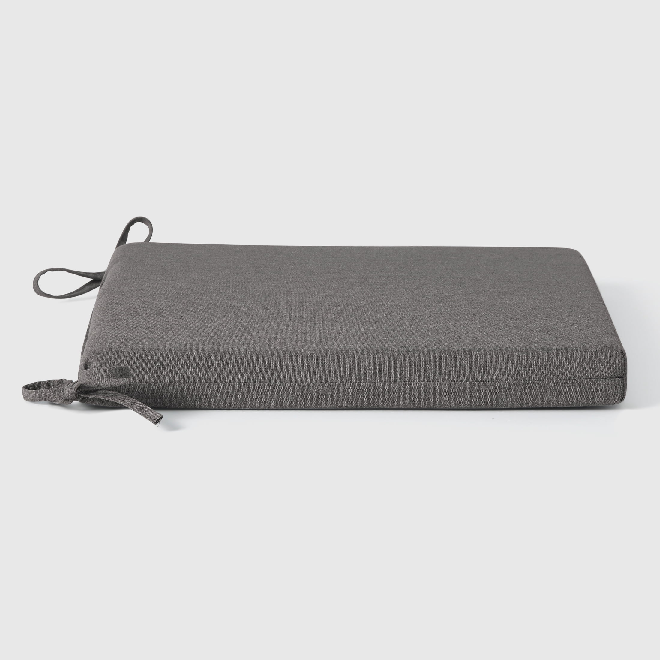 WestinTrends Solace Outdoor Patio Kitchen Dining Chair Square Seat Cushions Set of 4, 20" x 20", Grey