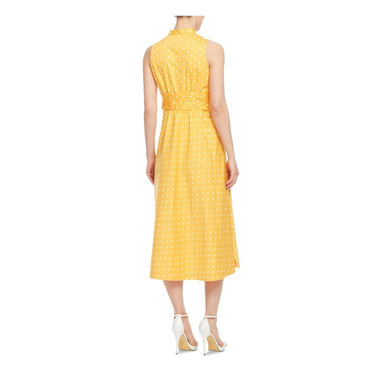 Anne klein polka dot fit & flare dress cheap