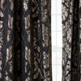 thumbnail image 5 of Astoria Black & Grey Designer Damask Curtain (1 Panel), Astoria Black & Grey, 50W X 108L, 5 of 6