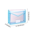 thumbnail image 3 of Homekingdee A4 Plastic Document Pouch with Reinforced Edges - Transparent Snap-Closure Waterproof and Dirtproof File Bag for Office Documents Organization, 3 of 6