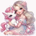 thumbnail image 1 of Kit 5D DIY Con Forma Especial Parcial Niña Y 30x30cm, 1 of 9