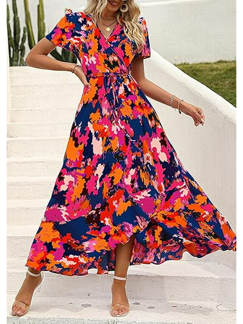 cheap maxi dresses summer Two-Slit Party Maxi Dress | Wholesale