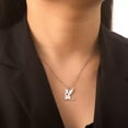 thumbnail image 5 of Wing Angel Cat Necklace with Heart Kitten Pet Memorial Memory Inspired Jewelry, 5 of 6